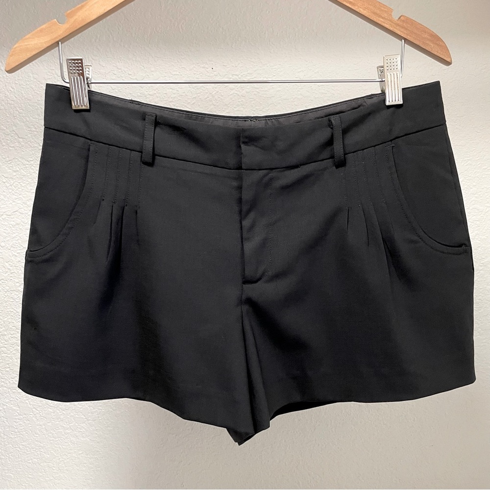 Catherine Malandrino Wool/Elastane Black Shorts | Sz 8 | made in USA 🇺🇸